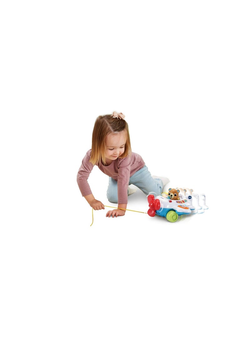 Vtech -  123 Fly with Me Airoplane - Multicolour | Light up button plays fun sing-along songs and the wing buttons introduce numbers and letter sounds. | Suitable ages 9m + up - Image 3